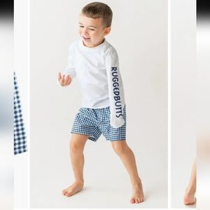 RuggedButts 12-18 M. Blue Checkered Shorts
